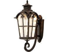 OZBME Garden Wall Light Traditional Classical Lighting Fixture - European Outdoor Waterproof Sconce Lamp Antique Balcony Aisle Patio Glass Lantern Decor Large (OneColor Small) (OneColor Large)