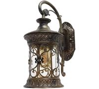 OZBME Garden Wall Light Waterproof Rainproof Outdoor Lamp Corridor Glass Lantern European Classical Aluminum Metal V-intage Sconce Lighting Patio Fence L Decor