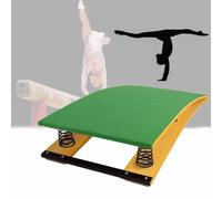 OZBME Gymnastics Springboard Adult Curved Jump Bridge for Kids Heavy Duty Pro Spring Board with 2 Springs, Arts Fitness/Vaulting Training Use (Red D)