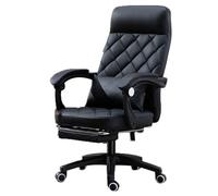 OZBME Heavy Duty Big and Tall Gaming Chair with Foot Rest & Ergonomic Lumbar Support, High Back Executive s for Home Office (Black latex Cushion)