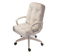 OZBME Lazy Sofa Gaming Chair for Bedroom Office Adjustable Swivel Study Computer with Wheels Comfortable Recliner Arm (Beige 62x62x(100)