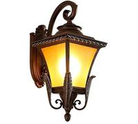OZBME LED Indoor Wall Light Outdoor Exterior Fixtures European Lights,Led Ceiling Pendant Lamp (Brown)