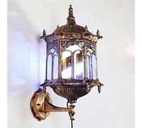 OZBME Light Barber Shop LED Barbers Pole European Classical Style Rotating Wall Lights Hair Salon Logo Sign Outdoor Waterproof Lamp Decor (Color : B) (B)