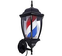 OZBME Light LED 19" Led Retro Salon Barber Shop Sign Illuminating Rotating Red White Blue Strips Waterproof Save Energy Wall Lamp Outdoor Decor (Color : A) (B)