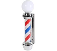 OZBME Light LED Barber Pole, Shop Pole Light,Red Blue Rotating Illuminating Hair Salon Sign Wall-Mounted Lamp Outdoor Wall Decor (Size : 100CM) ()