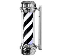 OZBME Light Led Barbers Pole Illuminating Rotating Salon Shop Sign Stripes Large Very Bright Not Regular Bulbs Barber Traditional Outdoor Wall Lamp Decor (Size : 80cm) ()
