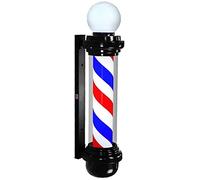 OZBME Light LED Barbers Pole Red White Blue Hair Salon Logo Waterproof Rotating Shop Sign Outdoor Wall Lamp Decor (Size : 100CM) ()