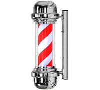 OZBME Light Led Light,Classic Style Rotating and Illuminated Hair Salon Barber Shop Sign,red White Strips,Waterproof Save Energy Outdoor Wall Lamp Decor (Size : 80CM) ()