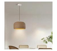 OZBME Modern Pendant Led Lights Creative Art Resin Decor Chandeliers Kitchen Dining Table Modest Ceiling Lamps for Room,Hanging Light(Grey,D50cm) (Brown D30cm)