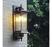 OZBME Outdoor Retro Wall Light Sconces Classical LED Lamp Waterproof Home Decorative for Porch Courtyard (Style A) (Style a)
