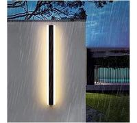 OZBME Outdoor Wall Light Long Strip LED Waterproof Sconce Aluminium Indoor Lantern Lamp for Garden Terrace Yard Porch Patio Illumination Vintage (3000k Warm White 60cm)