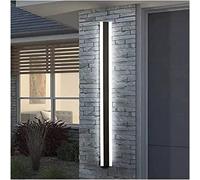 OZBME Outdoor Wall Light Long Strip LED Waterproof Sconce Aluminium Indoor Lantern Lamp for Garden Terrace Yard Porch Patio Illumination Vintage (6000k Cold White 40cm)