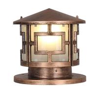 OZBME Outdoor Wall Lights Antique Aluminum Pillar Lamp Porch Landscape Lighting Waterproof Light for Villas Courtyard Entrance Park Column Post Lamp(Size:40cm (Bronze 30cm)