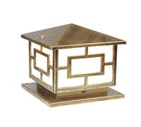 OZBME Outdoor Wall Lights Square Courtyard Gate Pillar Lamp Waterproof Column Headlight Aluminum Modern Landscape Post Light Street Lantern Table Lamp(Bronze (Bronze 60cm)