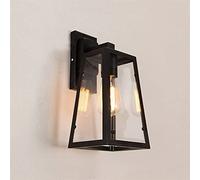 OZBME Retro Loft Outdoor Lamp Industrial V-intage Garden Light Restaurant Stair Aisle Bedroom Porch Cafe Bedside Wall Sconce,Modern lamp (Color : Copper no Bulb) (Black No Bulb)