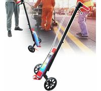 OZBME Road Spray Paint Marking Machine Floor Lines Wheel Transfer Track Applicator, Range 5-15cm, for Parking Lots, Playgrounds, Roads, Football Fields~/