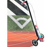 OZBME Road Test Paint Marking Machine Floor Court Line Tape Patch Applicator, Wheel Transmission for Drawing Straight Lines/Curves/Circles, Suitable Basketball Fields, Parking Lots, Walk~/