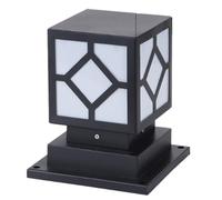 OZBME Solar Pillar Light Modern Waterproof And Rainproof Post Lights Energy-saving Creative Column Lamps Super Bright Metal Glass Stigma Lantern Exterior Pedestal Lamp for Villa Courtyard Park Lawn