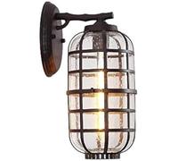 OZBME Vintage Industrial Outdoor Wall Light Fixture - Retro Waterproof Sconce for Balcony, Front Door, Corridor, Patio Mid Century Glass Lantern Farmhouse Decor