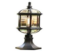 OZBME Wall Lamp E27 Retro Industrial Column Lamp, Outdoor Landscape Post Gate Waterproof Courtyard Pillar Caplights Home Garden Headlight