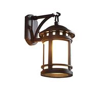 OZBME Wall Lamp,European Retro Outdoor Waterproof Lamp Villa Simple Gate Post Light Frosted Glass Lantern Courtyard Balcony Exterior Garden Landscape