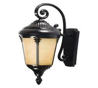 OZBME Wall Lamp European Rustic Loft Antique Outdoor Aluminum Sconces Waterproof E27 Frosted Glass Lantern Simple Balcony Front Porch Courtyard Garden Villa Exterior Light