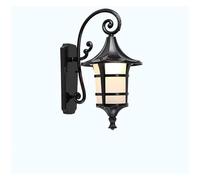 OZBME Wall Lamp Nostalgic Antique Black Finish Lantern E27 Victoria Swan Neck Aluminum Waterproof Retro Industrial Outdoor Sconce Fixture Balcony Landscape Porch Patio External Light