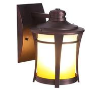 OZBME Wall Lamp Outdoor Lantern, Exterior Waterproof Sconce Light Fixture, Matte Brown Anti-Rust Mount with Frosting Glass Shade, E26 Socket for Porch (Size : 27 * 21cm) ()
