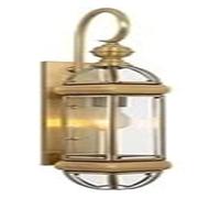 OZBME Wall Lamp Outdoor Lights Copper Waterproof Glass Lamps American Village Retro Decoration Lighting E27 for Balcony Corridor Aisle Courtyard Villa Door Exterior (Color : 22 * 65cm) (22 * 65cm)