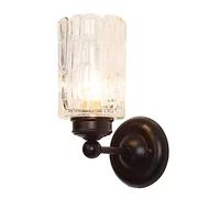 OZBME Wall Lamp Retro Style Lights Vintage | Light Bedside Metal Lighting Crystal Sconce, Industrial Glass Light, Outdoor Outside Fixture Simple Cre (C (B)