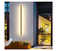 OZBME Wall Lamp WallLights,LED Outdoor Dimmable Lights with Remote Control Gold Bar Outside Indoor Garden Sconce Long Strip Aluminium Up Down IP65 Waterproof for Terrace (Color : 150cm 78w (80cm 46w)
