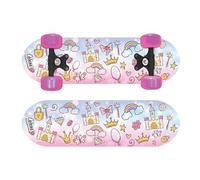 OzBozz PRINCESSES SKATEBOARD WITH FLASHING WHEELS - 17 INCH DECK - Beautiful Princess Graphics - Wheels Light Up When Moving, Assorted Designs and Colours