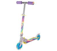 OzBozz TIE DYE SCOOTER WITH FLASHING WHEELS, rainbow
