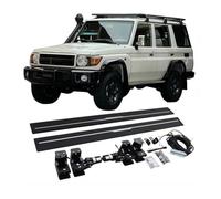 OZCCH Electric Retractable Running Boards for Toyota Land Cruiser LC76 | Automatic Power Side Steps | Smart Sensor Aluminum Alloy Steps