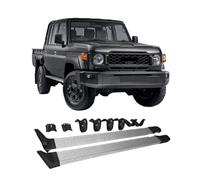 OZCCH Side Steps Running Boards for Toyota Land Cruiser LC71 2007-2025 | 2-Pieces Aluminum Alloy Nerf Bars | Off-Road Pedal Foot Steps with Anti-Slip Surface