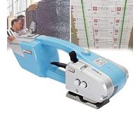 OzcNykt Hand Held Automatic Strapping Machine,Battery Powered for PP/PET Bands, Hot Melting Technology for Secure Packaging, for Wood, Cartons, Textiles SingleBattery