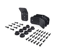 Ozco Building Products 51768 Ironwood 4-inch Flush Inside 45-degree Angle Bracket, (4 per Pack), Black