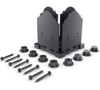 Ozco Building Products 56608 Laredo Sunset 6x6 Post Base Kit, (1 per Pack),Black