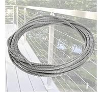 OZCULT Zipline Wire Garden Wire 3mm Stainless Steel Wire Rope Cable, Garden Wire Rope 7x7 Strand Core for Picture Hanging,Clothes Line (Size : 80M/262.5ft)