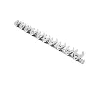 OZDTLP 10pcs Chrome Plated Wrenches Crows Foot Wrench Set 10mm to 22mm Sizes Nut for 3/8in Drive Ratchet