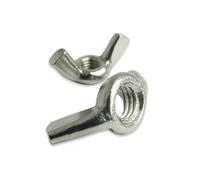 OZDTLP 50 PCS Nuts 304 Hand Nut Wing Nut M3 M4 M5 M6 M8 M10 304 Stainless Steel Metric Thread Hand Tighten Nut Ingot Wing Nuts(M3)