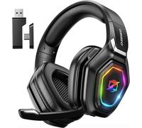 Ozeino Wireless Gaming Headset, Compatible with PC Ps5 Ps4 Boasts 2.4GHz Lossle