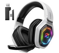 Ozeino Wireless Gaming Headset for PC, Ps5, Ps4-2.4GHz Lossless Audio USB & Typ