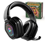Ozeino Wireless Gaming Headset for PC, Ps5, Ps4-2.4GHz Lossless Audio USB & Type-C Ultra Stable Gaming Headphones with 40Hr Battery Gamer Headset for Switch, Laptop, Mobile, Mac