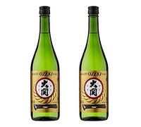 Ozeki Junmai Sake - Premium Japanese Rice Wine 750ml (14.5% Alc./Vol) - Pack of 2