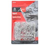 Ozelaplus 50 Pairs of Hook and Eye Fasteners-Silver