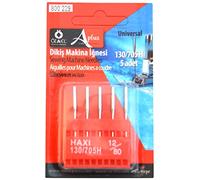 Ozelaplus Universal Sewing Machine Pack of 5 Needles-Size 12/80-For Woolens, Silver, 12/80