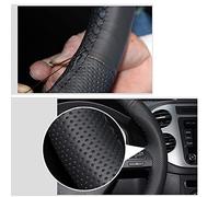 OZEQO Hand-stitched Black Artificial Leather Steering Wheel Cover，Fit For BMW E90 320 318i 320i 325i 330i 320d X1 328xi 2007