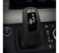 OZEQO Suede Wrap Gear Shift Knob Cover Sticker Interior Accessories,Fit for Land Rover Defender L663 90 110 2020 2021 2022 2023