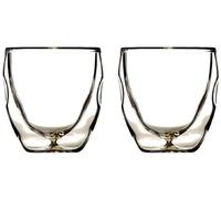 Ozeri Moderna Set of 2 Espresso Glasses with Two Layers of Thermal Glass